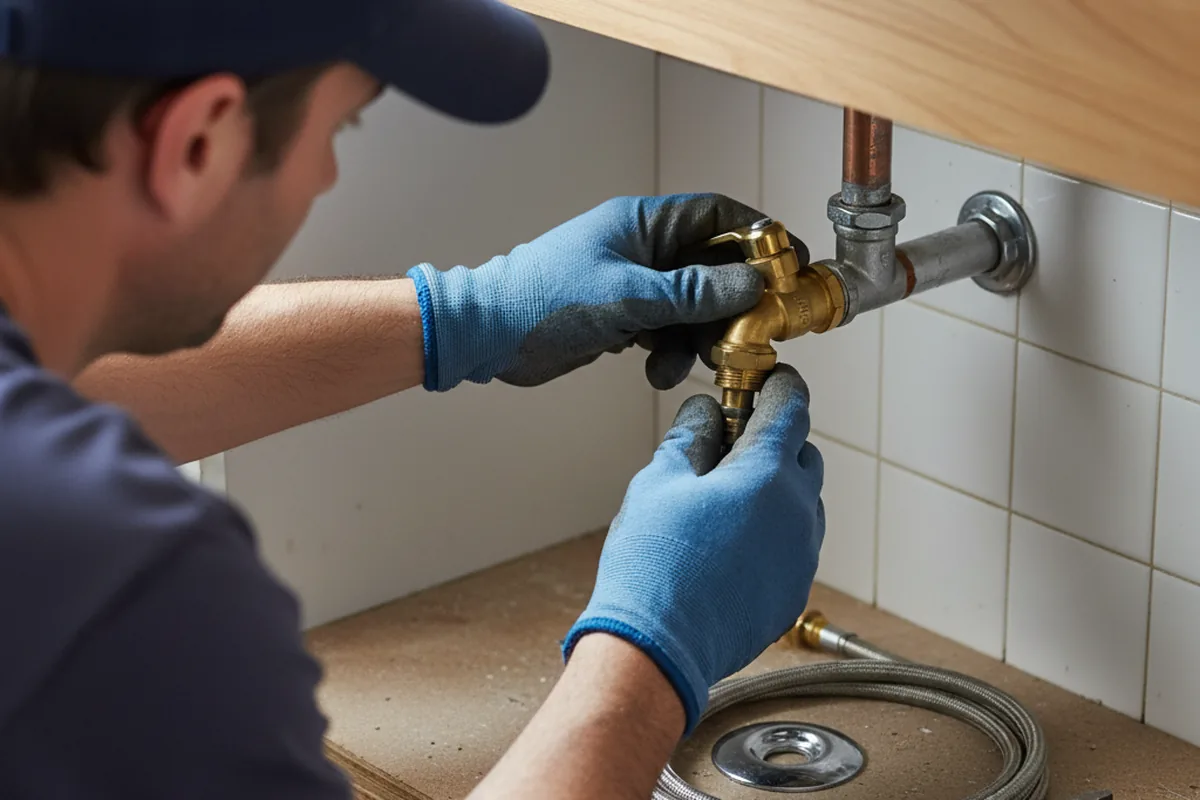 Shutoff valve and fitting work during Faucet and Fixture Repair in Longview